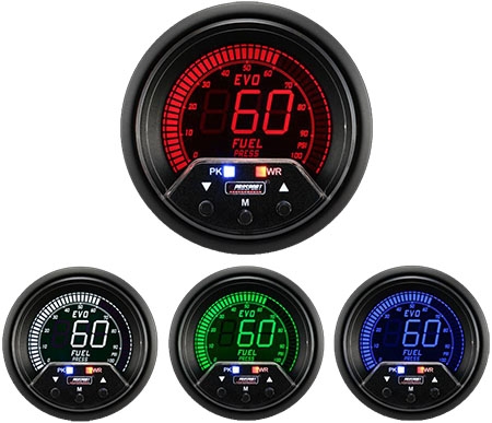 ProSport Premium Evo Quad Color Digital Fuel Pressure Gauge